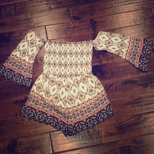 Off the shoulder romper
